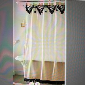 Topanga Fringe Shower Curtain from Urban Outfitters